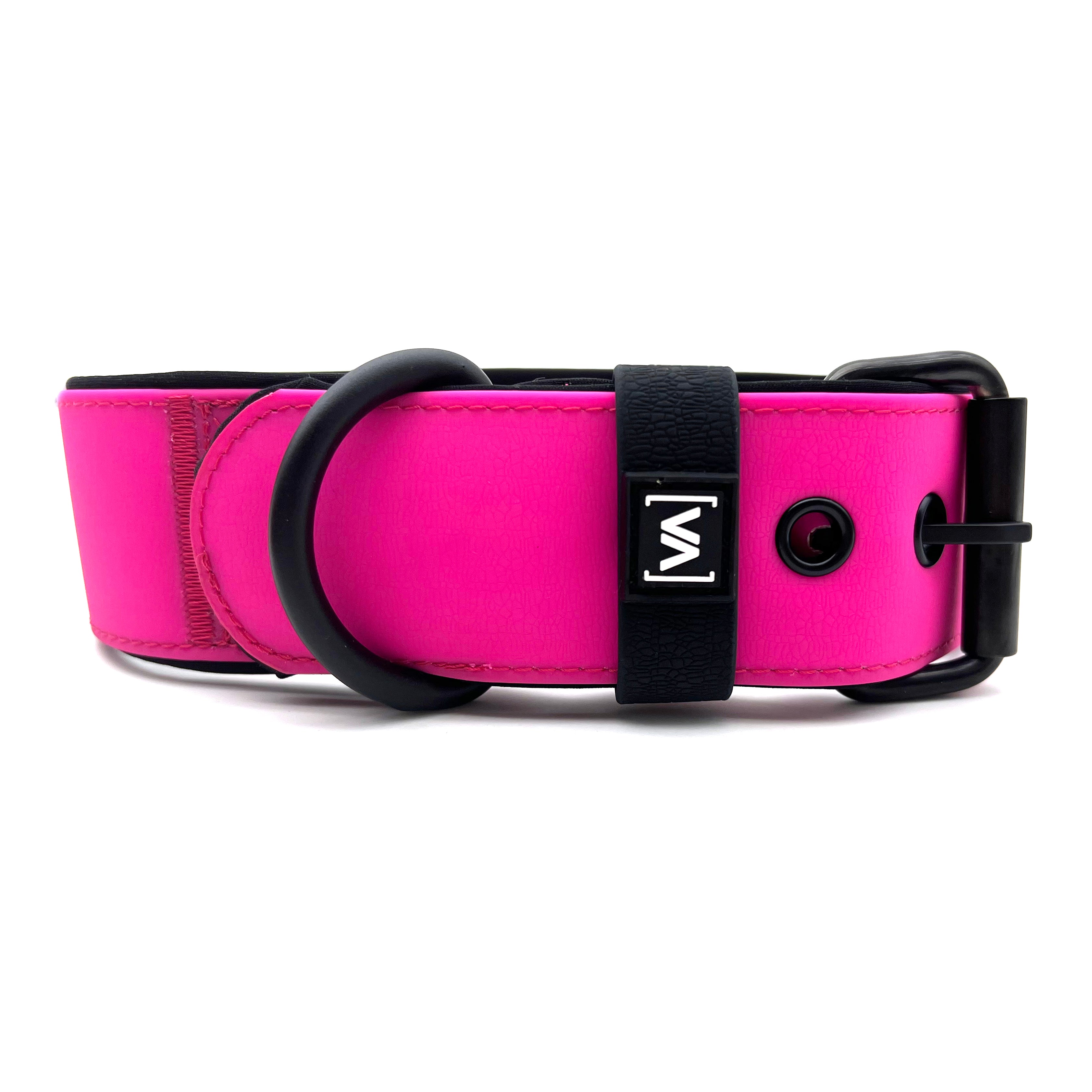 Wasserhalsband mit Strukturiertem HydroTex-Gummi für Hunde - Mit Abstehender Innenfütterung - Pink - Vitomalia -