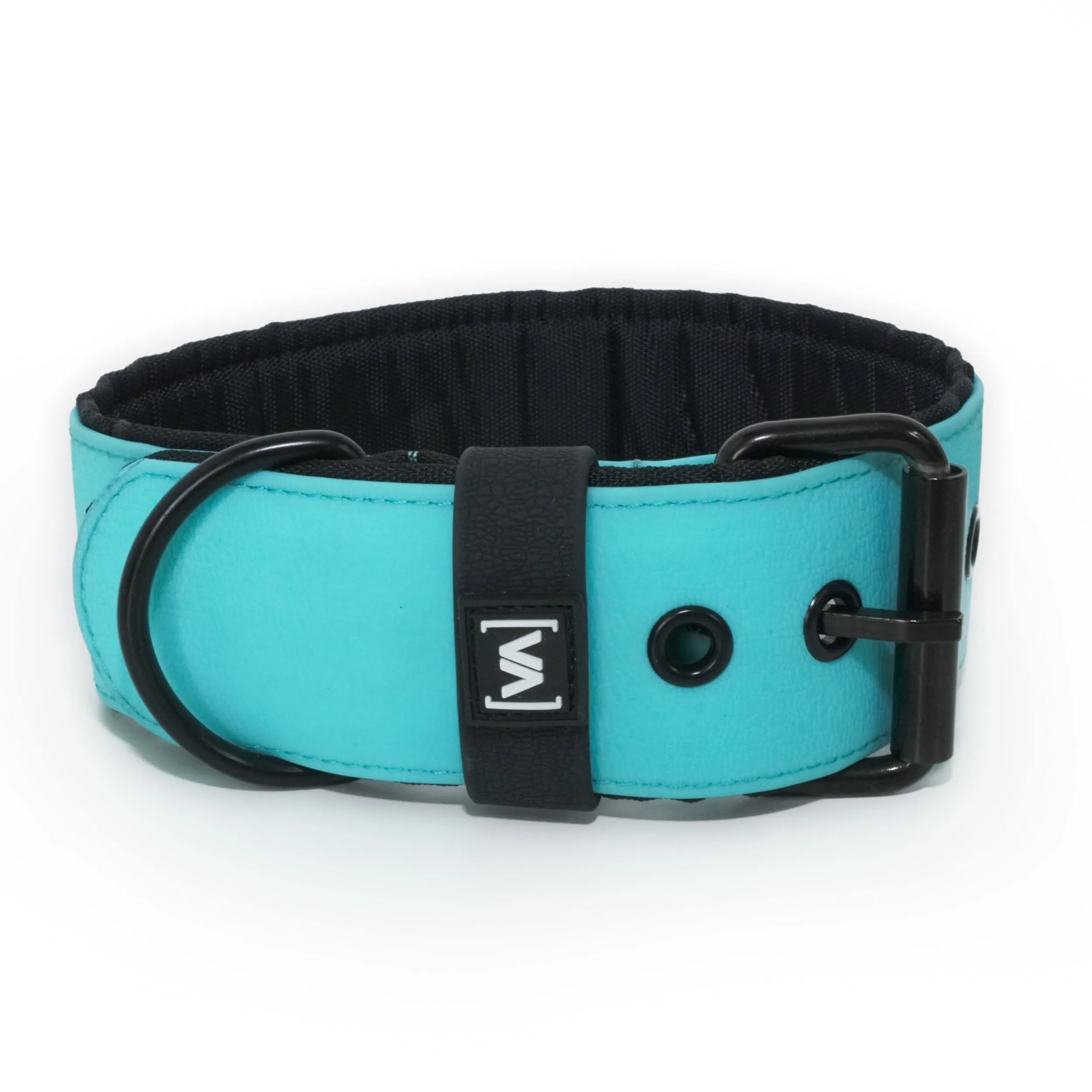 Wasserhalsband mit Strukturiertem HydroTex-Gummi für Hunde - Mit Abstehender Innenfütterung - Türkis - Vitomalia -