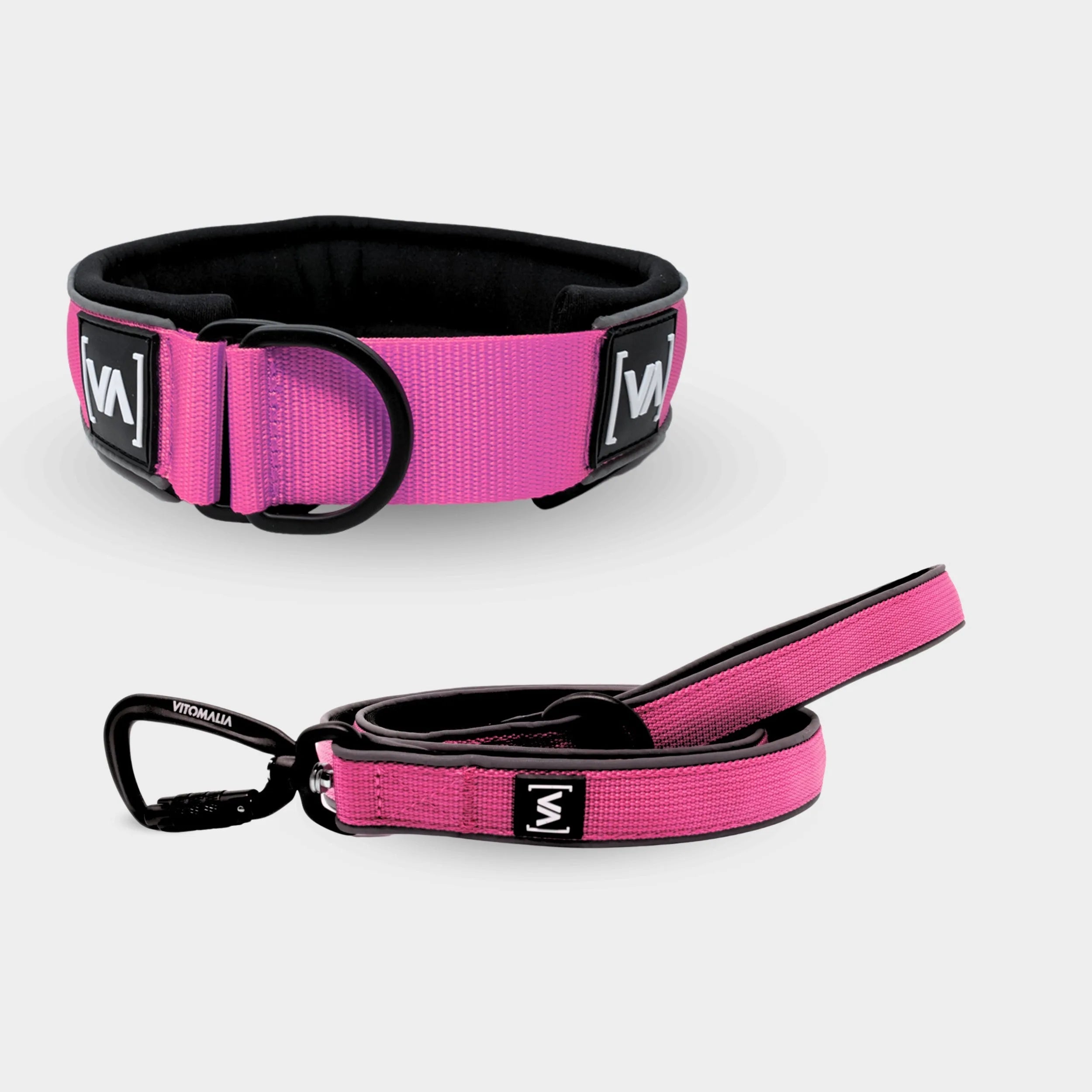Bundle Easy Go Edition Pink Set - Collier à arrêt de traction + 1,2m laisse de présentation