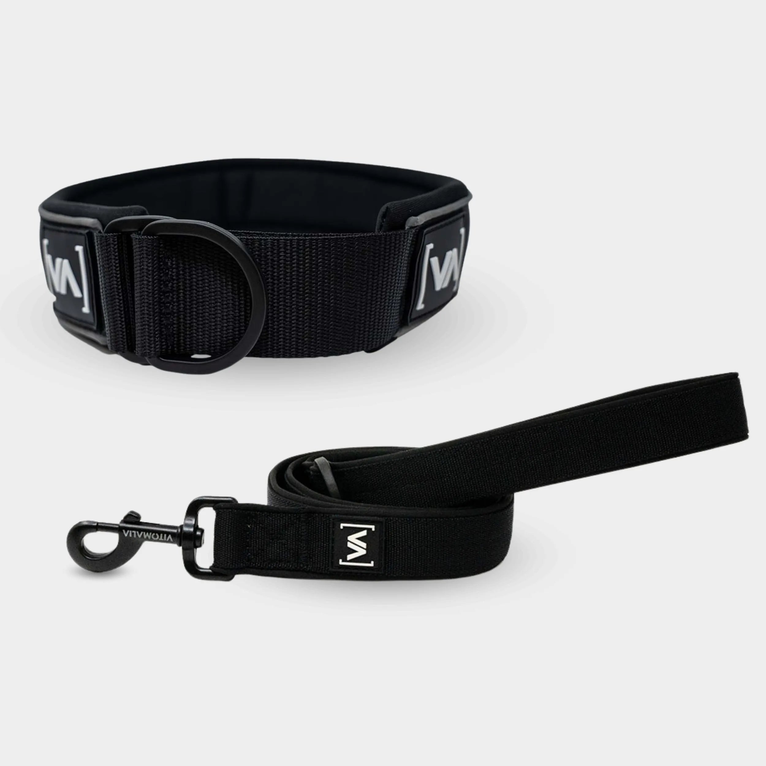 Bundle Easy Go Edition Black Set - Pull Stop Collar + 1.2m Leash