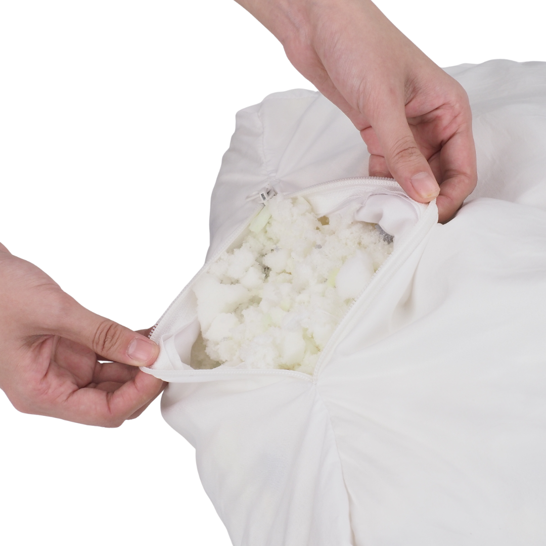 Orthopaedic donut Dog Bed - RePET Linen in anthracite