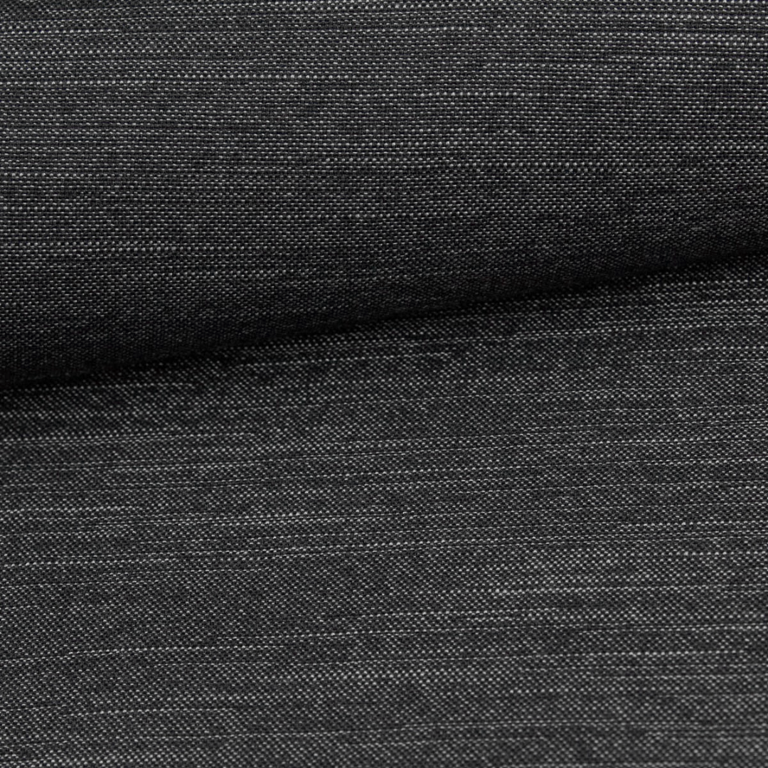 Cojín cuadrado ergonómico para perros - RePET Linen en antracita