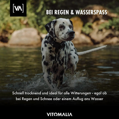 Wasserhalsband mit abstehender Innenfütterung Schwarz