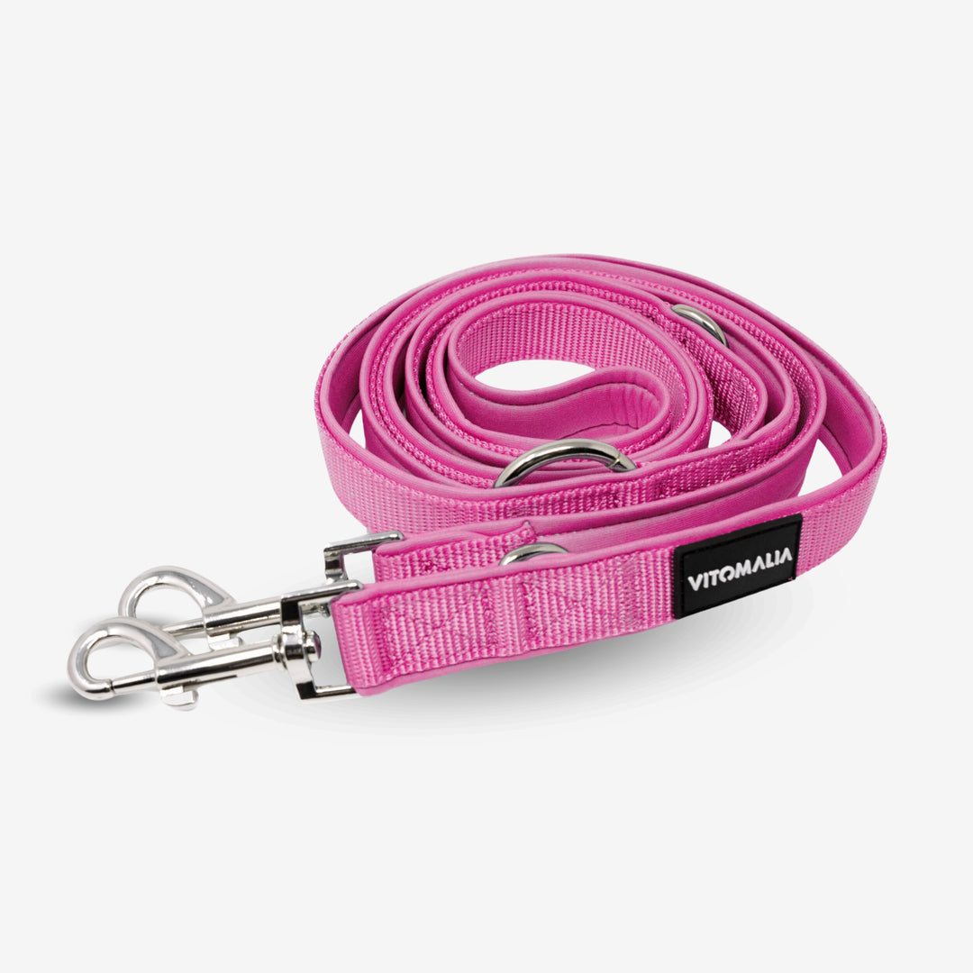 Classic Dog Leash Classic Edition Pink - 2.2m triple adjustable