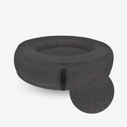 Cover Donut dog bed cover - RePET Linen in anthracite