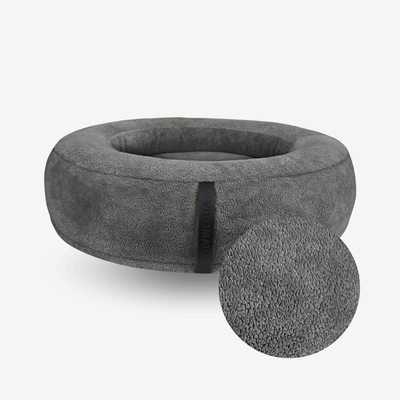 Cover Donut dog bed cover - RePET Teddy in grey