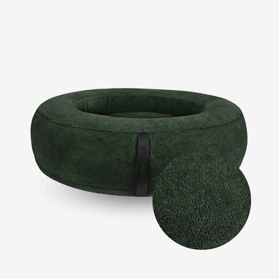 Cover Donut dog bed cover - RePET Teddy in forest green