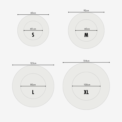 Orthopädisches Donut Hundebett – RePET Linen in Hellgrau