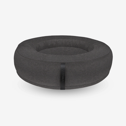 Lit pour chien orthopédique Lit pour chien Donut - RePET Linen en anthracite